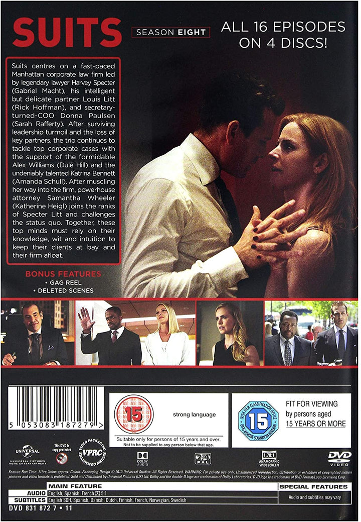 Suits - Season 8 - Drama [DVD]