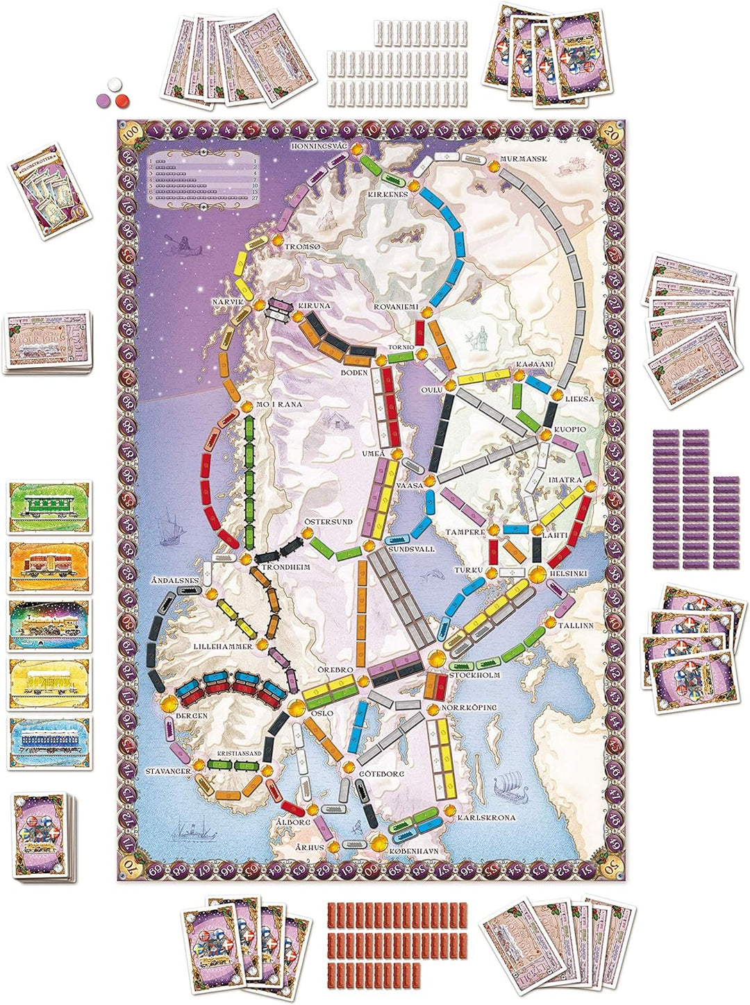 Tage des Wunders | Ticket to Ride Nordische Länder Brettspiel | Ab 8 Jahren | Für 2 bis 3 Spieler | Durchschnittliche Spielzeit 30–60 Minuten