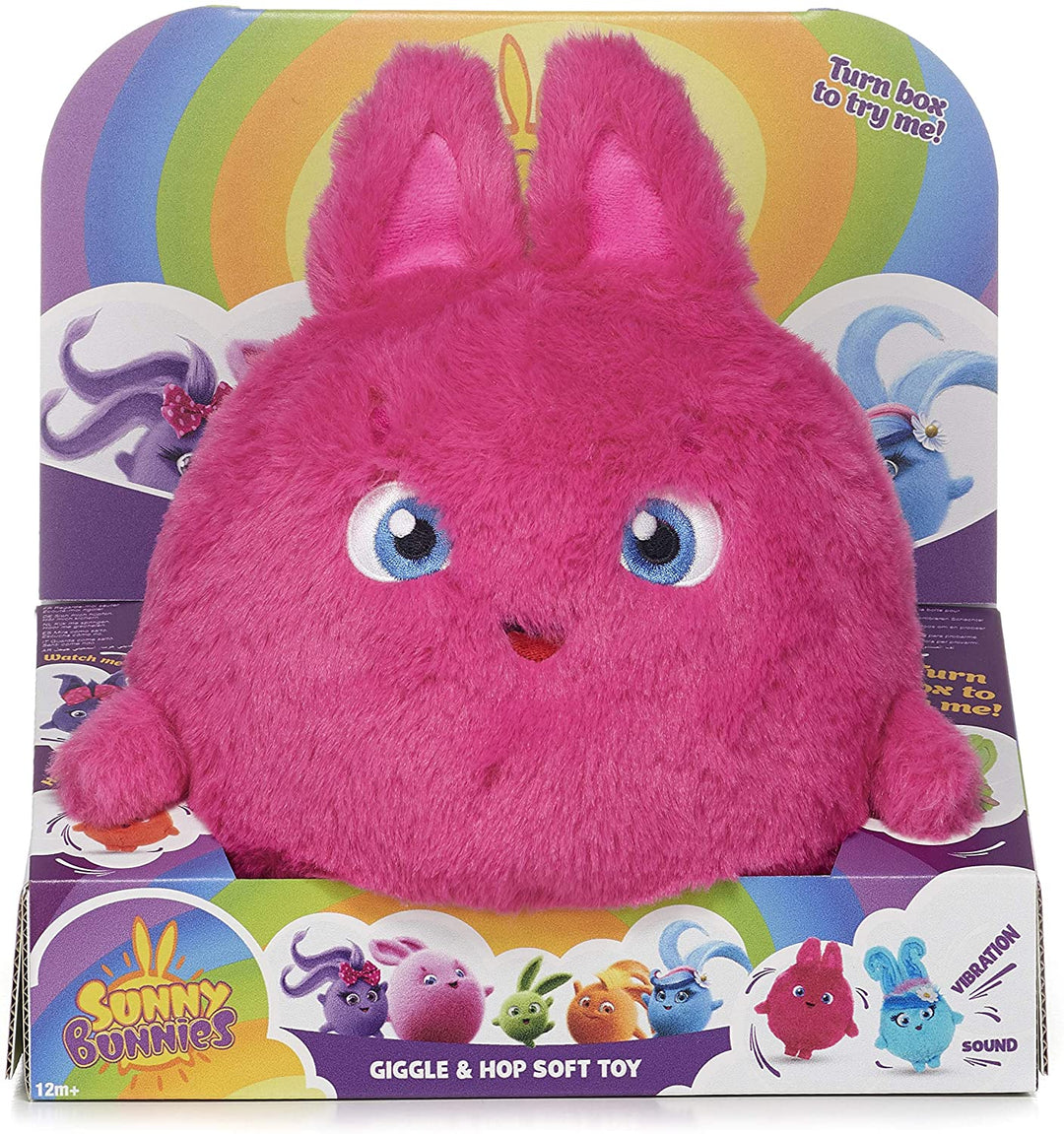 Posh Paws 37430 Sunny Bunnies Grande Caratteristica Big Boo Risatina &amp; Hop Peluche-25 cm