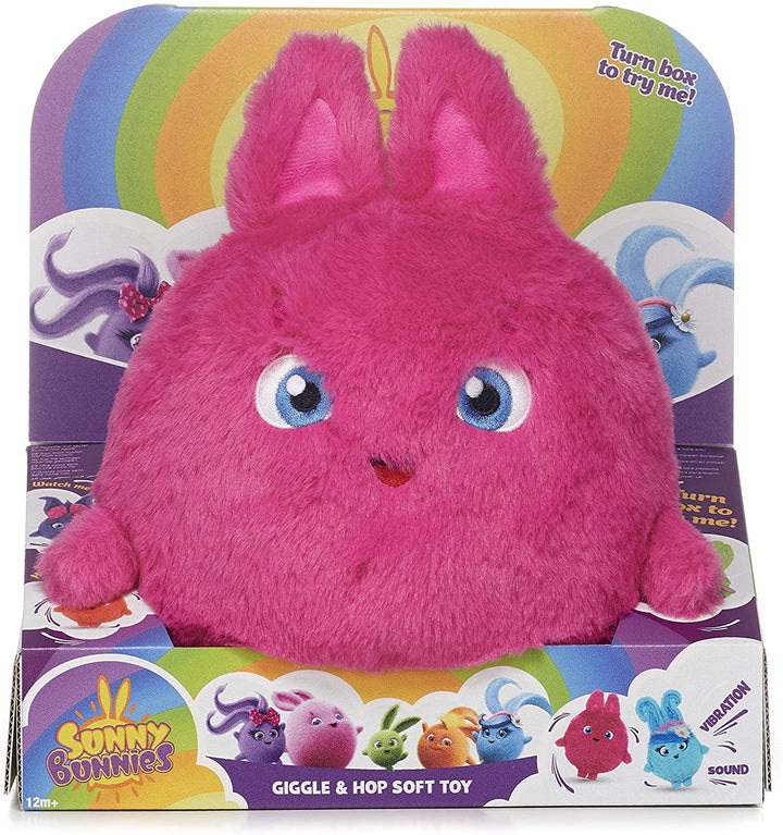 Posh Paws 37430 Sunny Bunnies Grande Caratteristica Big Boo Risatina &amp; Hop Peluche-25 cm