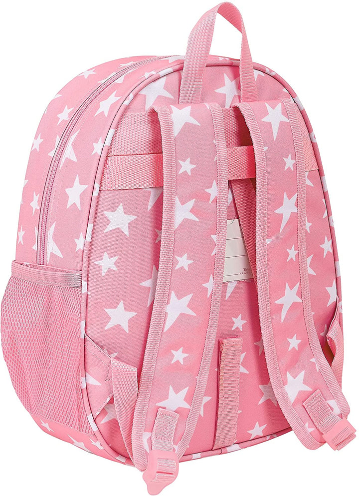 safta Jungen-Rucksack M890 mit 3D-Design, anpassbar an den Trolley, Hellrosa, 270x1