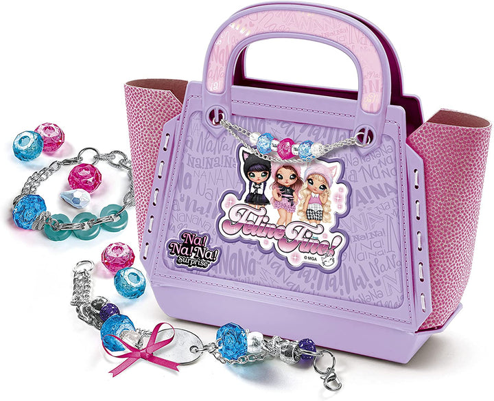 Clementoni 18662 Na Surprise, Little Handbag with Jewellery Set-Kids' Craft Girl