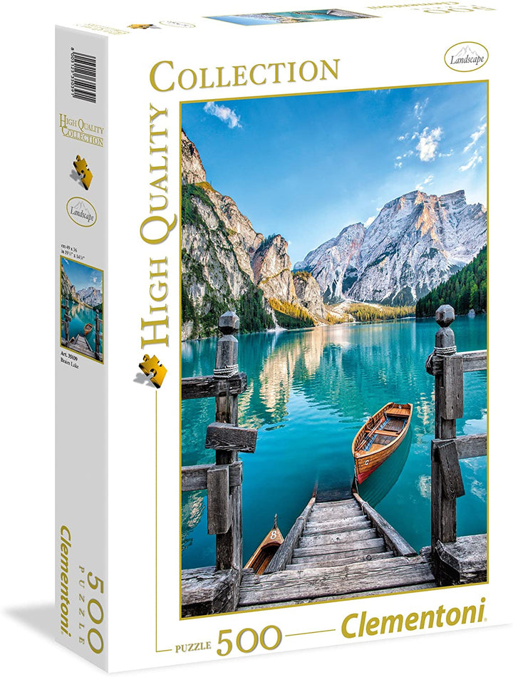 Clementoni - 35039 - Collection - Braies Lake - 500 Pieces, Multi-Colour