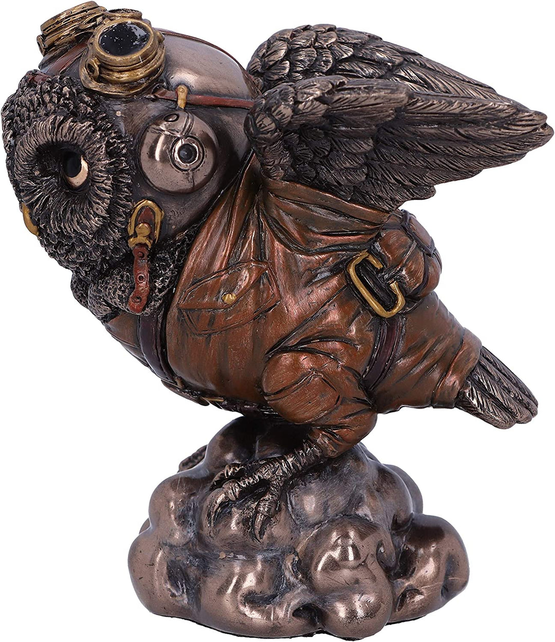 Nemesis Now Learning to Fly Steampunk Owl Figurine, Bronze, 10.5cm