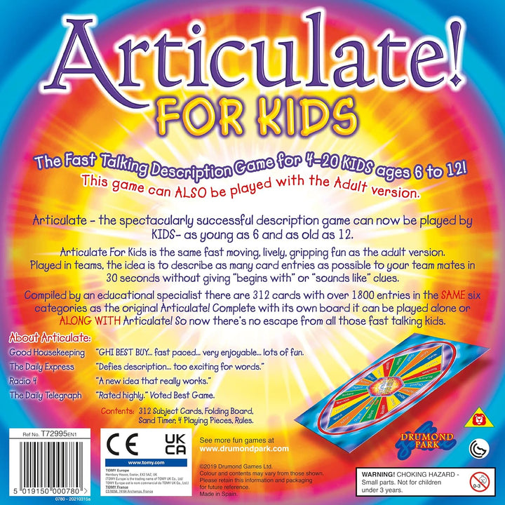 Drumond Park Articulate! for Kids - Family Kids Board Game | The Fast Talking Description Game|An Ideal Christmas Gift, Family Games for Adults and Children Suitable from 6+ Years