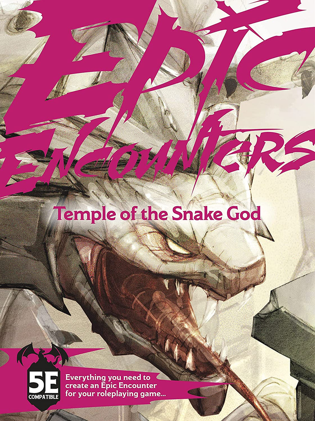 Epische Begegnungen: RPG-Fantasy-Rollenspiel „Temple of the Snake God“ mit 20 detaillierten Miniaturen, doppelseitiger Spielmatte und Game-Master-Abenteuerbuch mit Monsterstatistiken, 5E-kompatibel