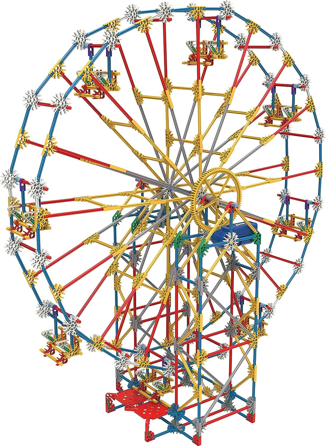 K'NEX 17035 Thrill Rides 3-in-1-Bauset für klassische Vergnügungsparks, 744-teiliges Kinderbauset für kreatives Spielen, stundenlanger Spaß beim Bauen von drei Fahrgeschäften auf dem Messegelände, geeignet für Jungen und Mädchen ab 9 Jahren