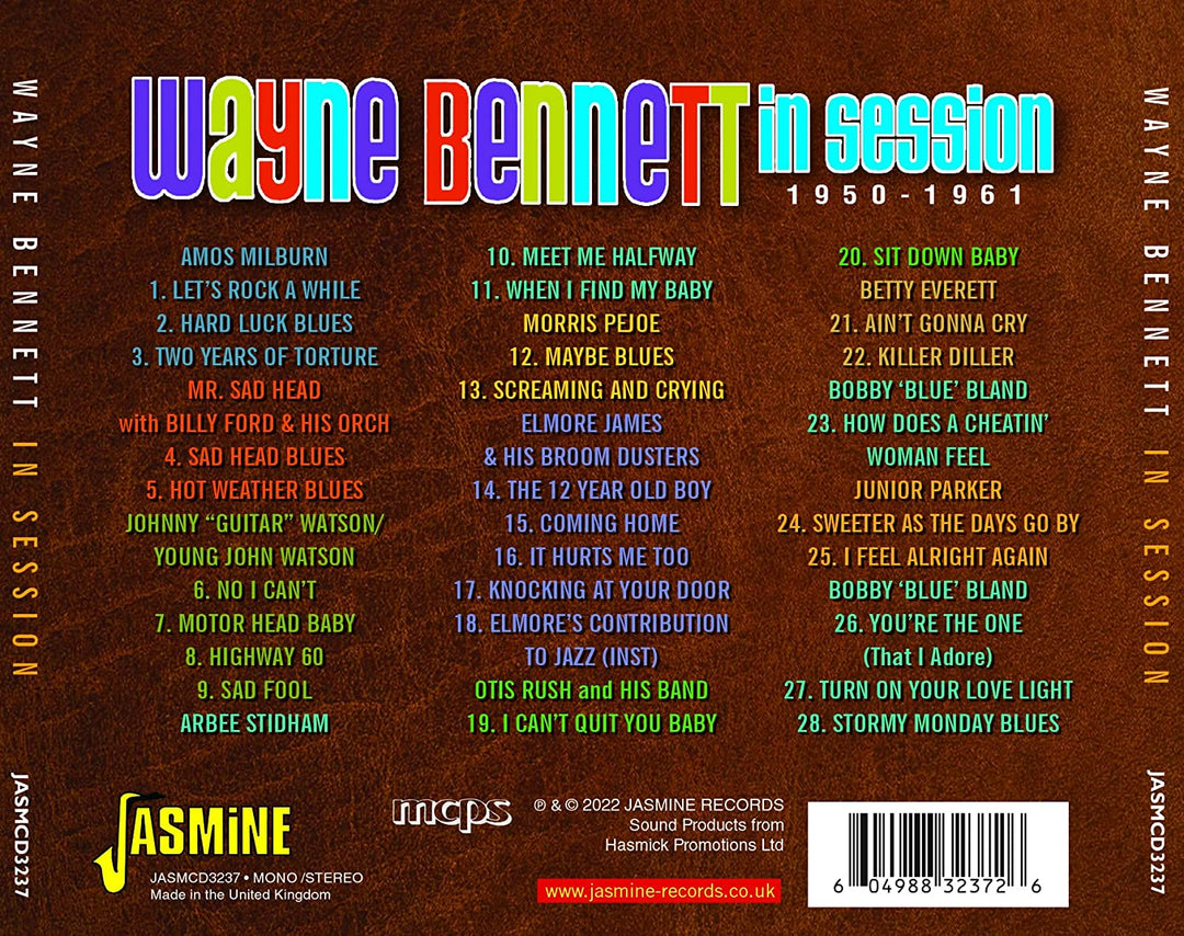 Wayne Bennett - In Session 1950-1961 [Audio CD]