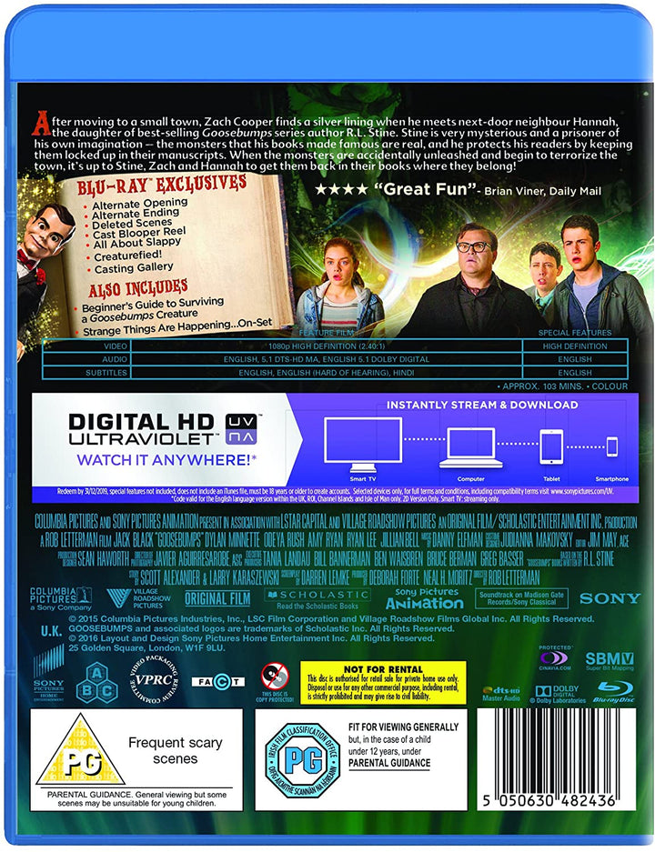 Goosebumps [Blu-ray] [2016]