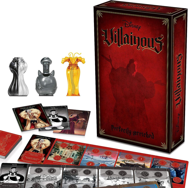 Ravensburger Disney Villainous Perfectly Wretched – Strategie-Brettspiel für Kinder