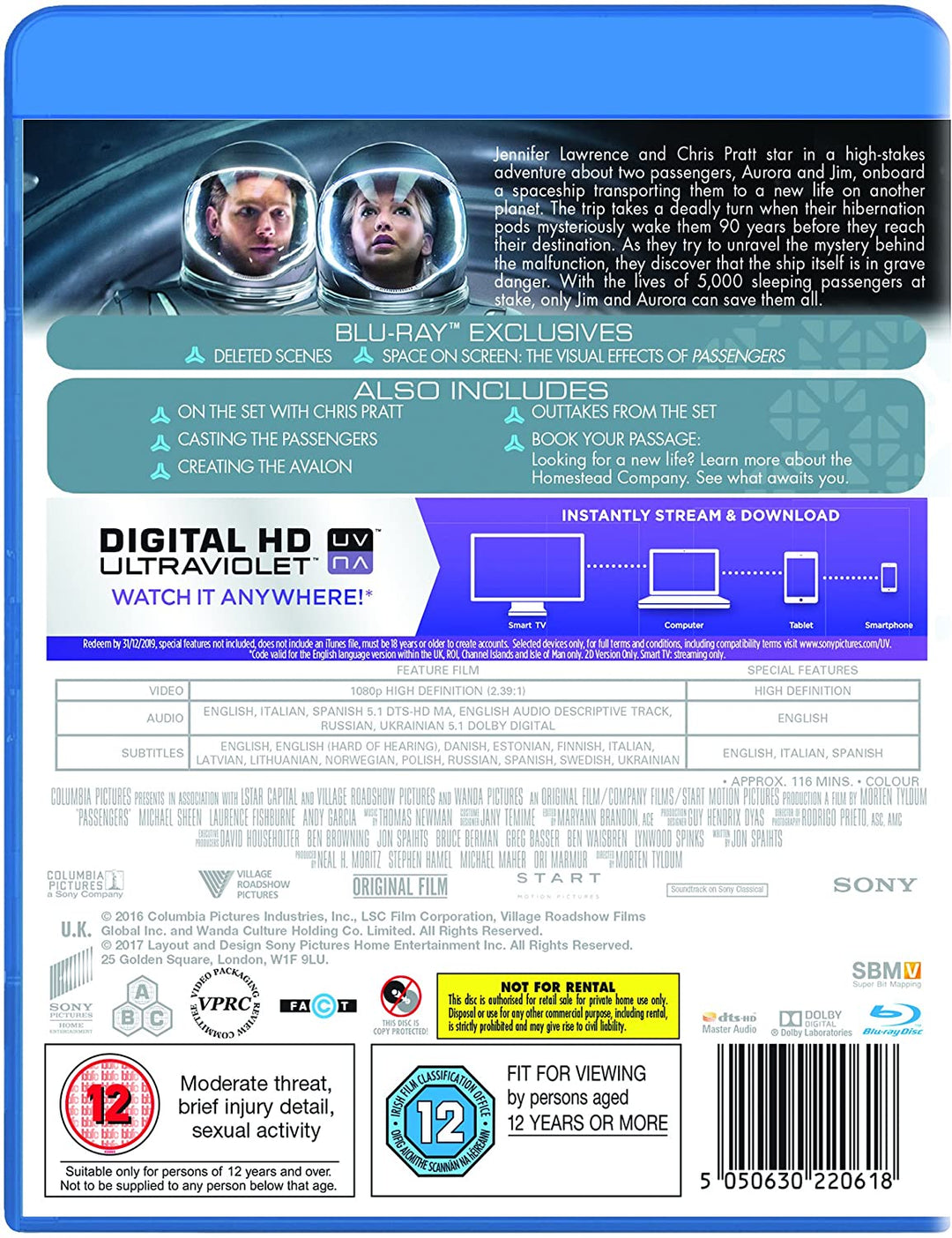 Passengers - Sci-fi [Blu-ray]