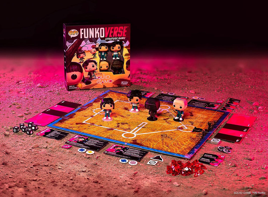 Funko Games Funko - Funkoverse: Squid Game 4-pack - Light Strategy Board Game for Children & Adults