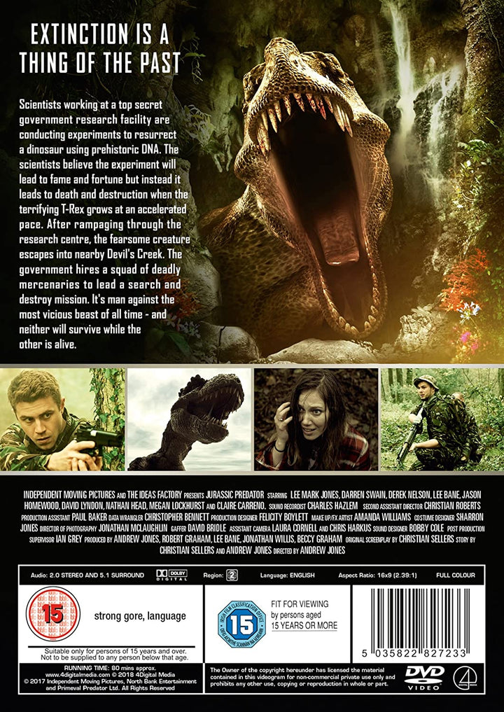 Jurassic Predator [2017] – Science-Fiction/Action [DVD]