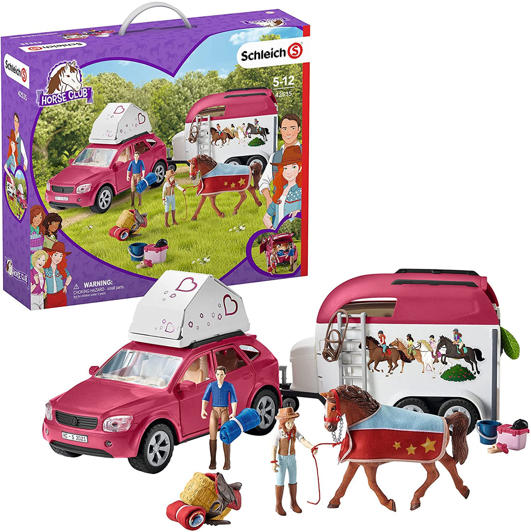 SCHLEICH 42535 Horse Club - Avontuur met auto en paardentrailer - Speelfigurense