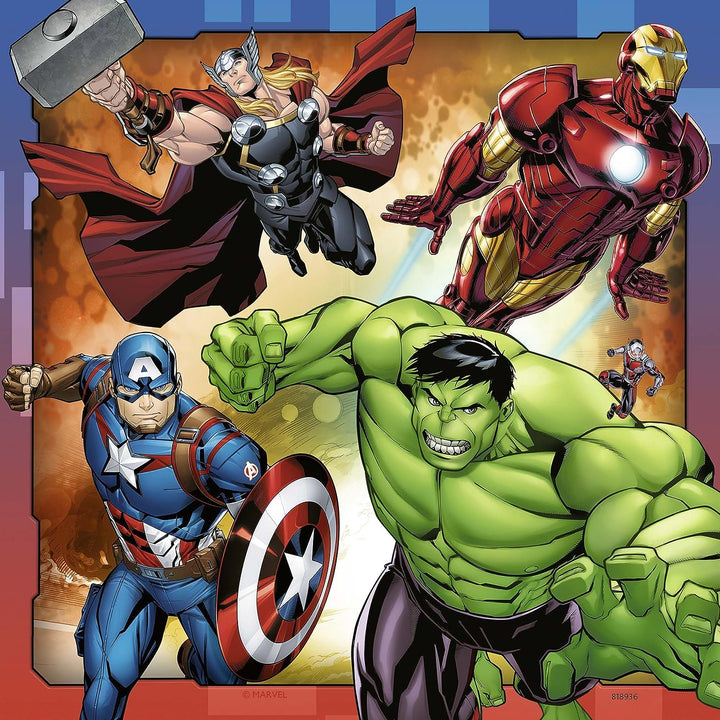 Ravensburger Marvel Avengers 3 x 49-teiliges Puzzle zum Zusammenbauen für Kinder ab 5 Jahren