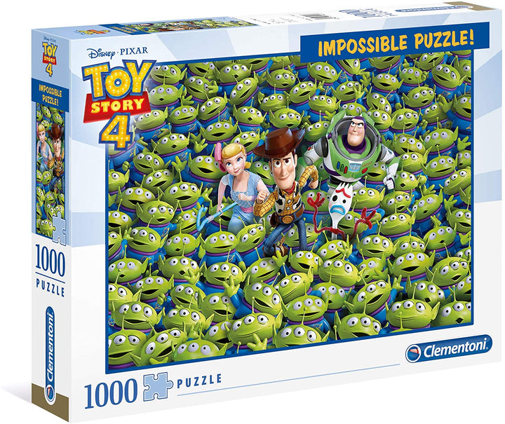 Clementoni 39499 Impossible Puzzle Disney Toy Story 4 1000 Teile Puzzle für Erwachsene