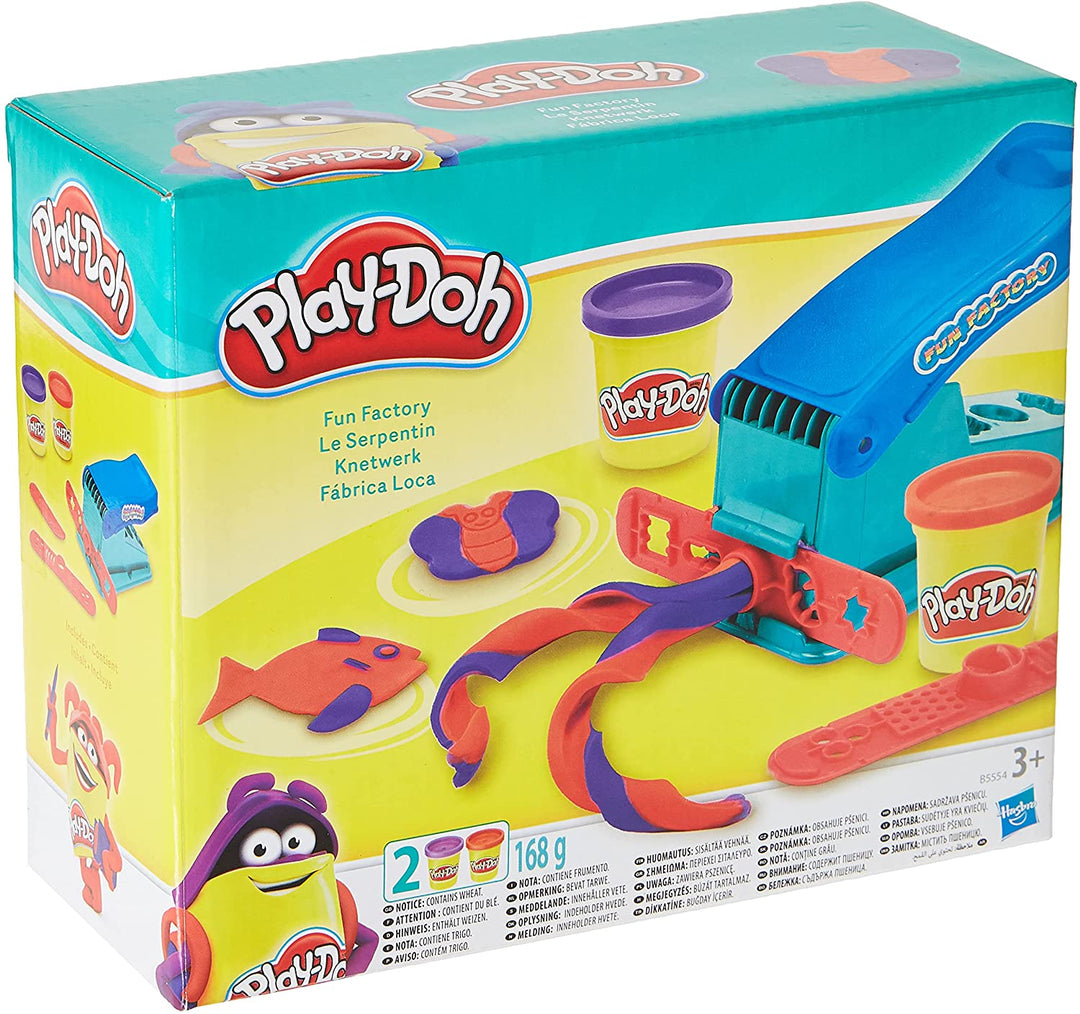 Play-Doh Basic Fun Factory Formherstellungsmaschine mit 2 ungiftigen Farben