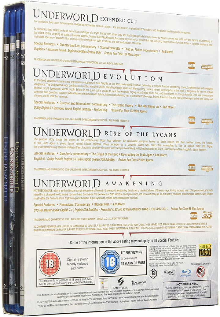 Underworld Quadrilogy [Blu-ray]