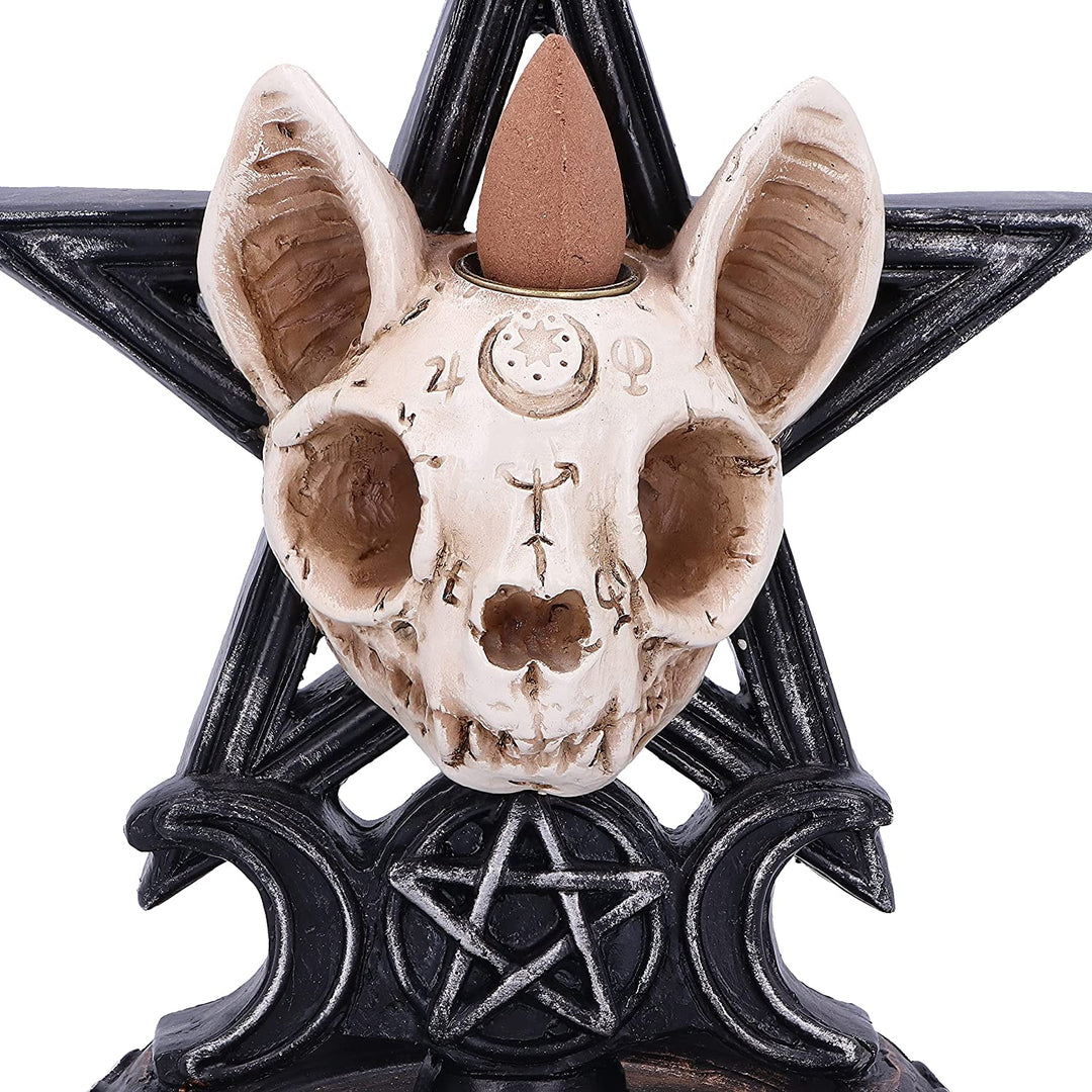 Nemesis Now Familiar Worship Backflow Incense Burner 15.3cm, Black