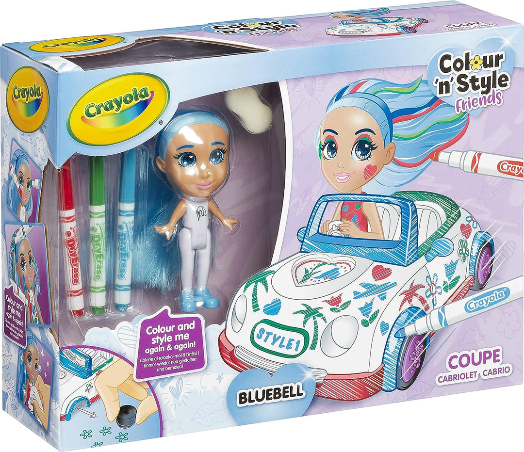 CRAYOLA Color 'n' Style Friends: Bluebell – Coupe Spielset | Färben und stylen Sie Ihr eigenes