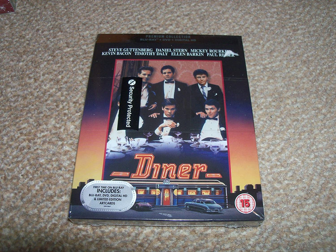 Diner - Premium Collection 1982 Blu-Ray + DVD + Digital HD + Ltd Ed Art Cards Region Free