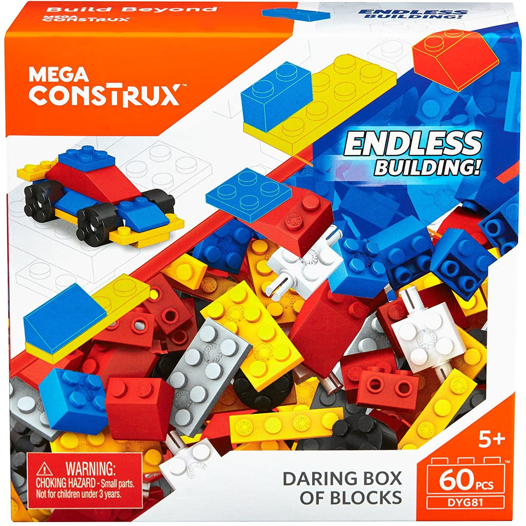 Mega Bloks Construx DYG81 Daring Box mit Blöcken 60 Stück