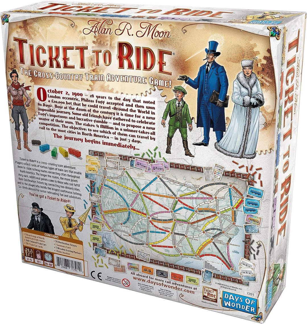 Tage des Wunders | Ticket-to-Ride-Brettspiel | Ab 8 Jahren | Für 2 bis 5 Spieler | Durchschnittliche Spielzeit 30–60 Minuten