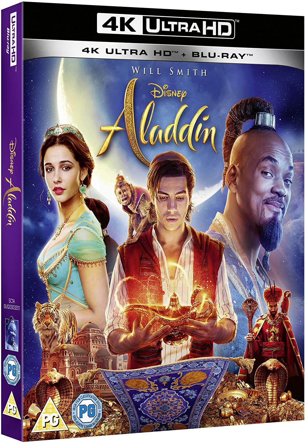 Disney's Aladdin Live Action [4K UHD + Blu-ray] [2019] [Region Free] [Blu-ray]