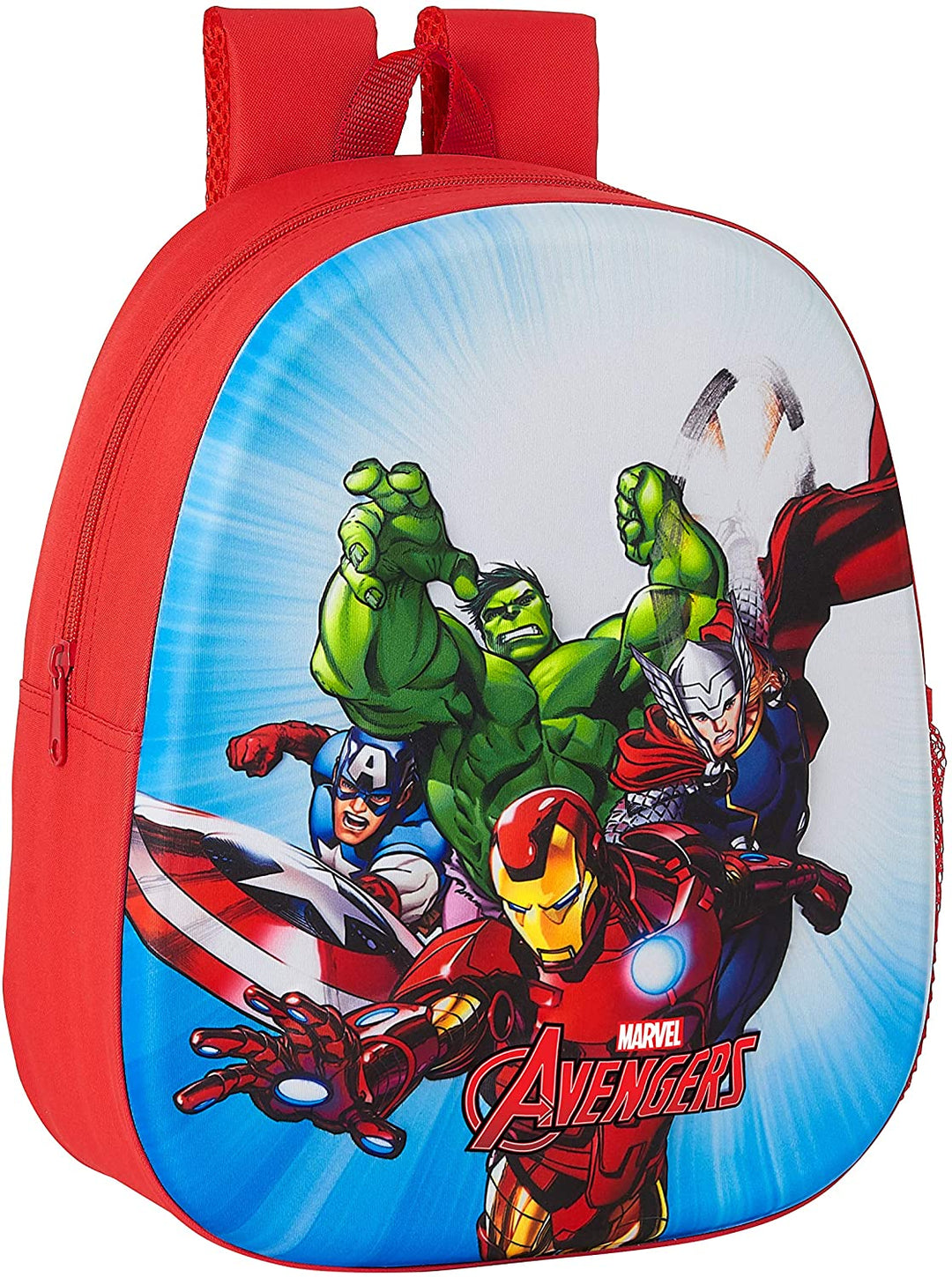 safta 3D Design Rucksack anpassbar an Avengers Trolley, 270 x 100 x 320 m, Rot