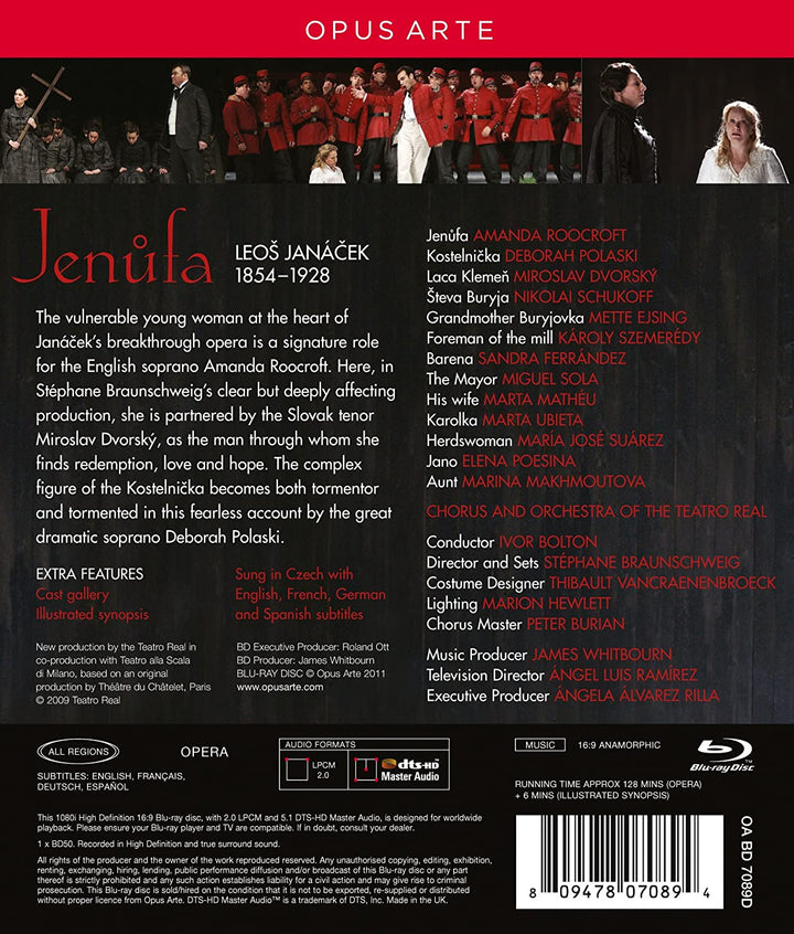 Janacek: Jenufa [2011] [Region Free] [Blu-ray]