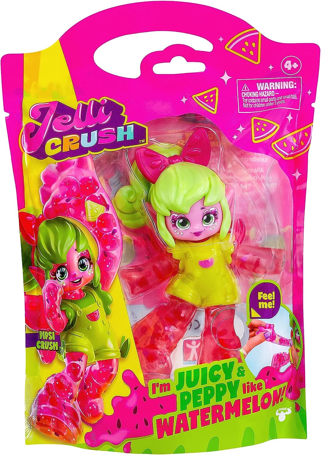 Jelli Crush 18507 Pipsi Crush, Squishy, ​​Smooshy, dehnbares Wassermelonen-Pixie-Thema