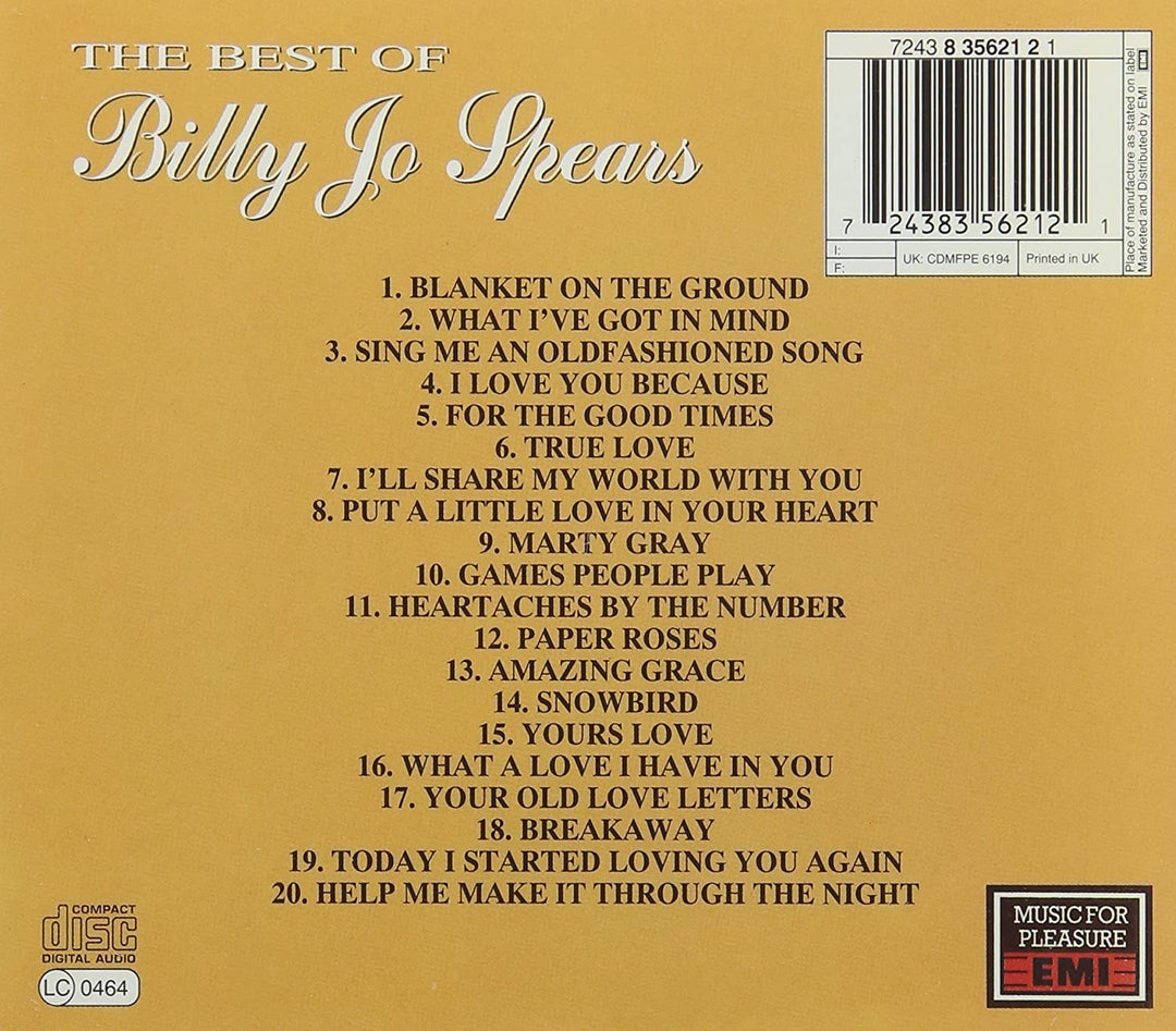 Billie Jo Spears – Das Beste von Billie Jo Spears [Audio-CD]