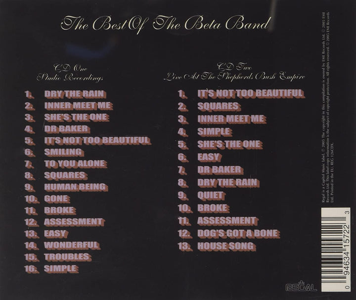 Musik: The Best Of The Beta Band [Audio CD]