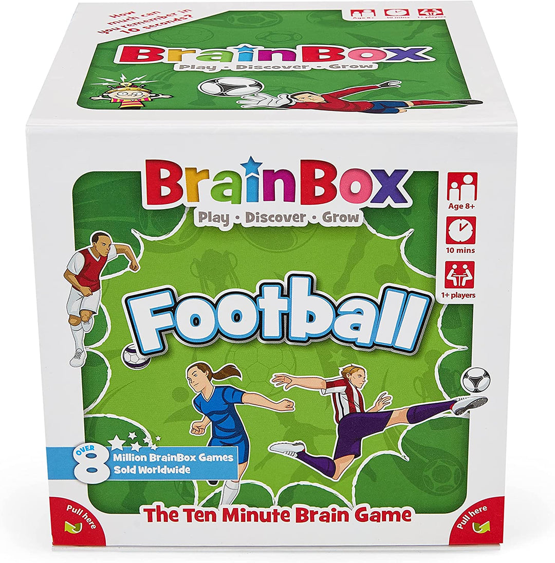 BrainBox Fußball (2022) | Kartenspiel | Ab 8 Jahren | 1+ Spieler | 10+ Minuten Spielzeit