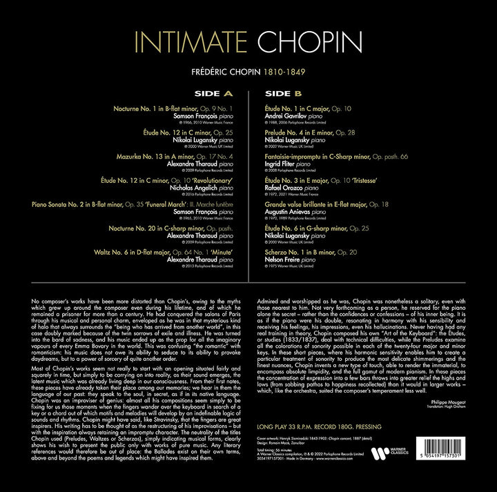 Intimate Chopin [Best of] [VINYL]