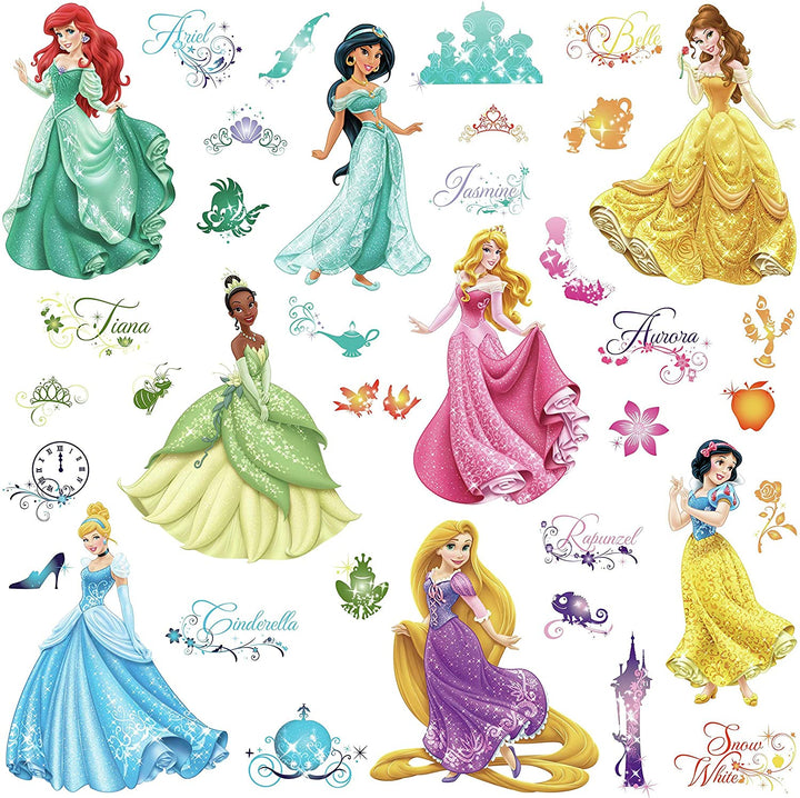 RoomMates RMK2199SCS Disney Princess Royal Debut Wandaufkleber zum Abziehen und Aufkleben, 10 i