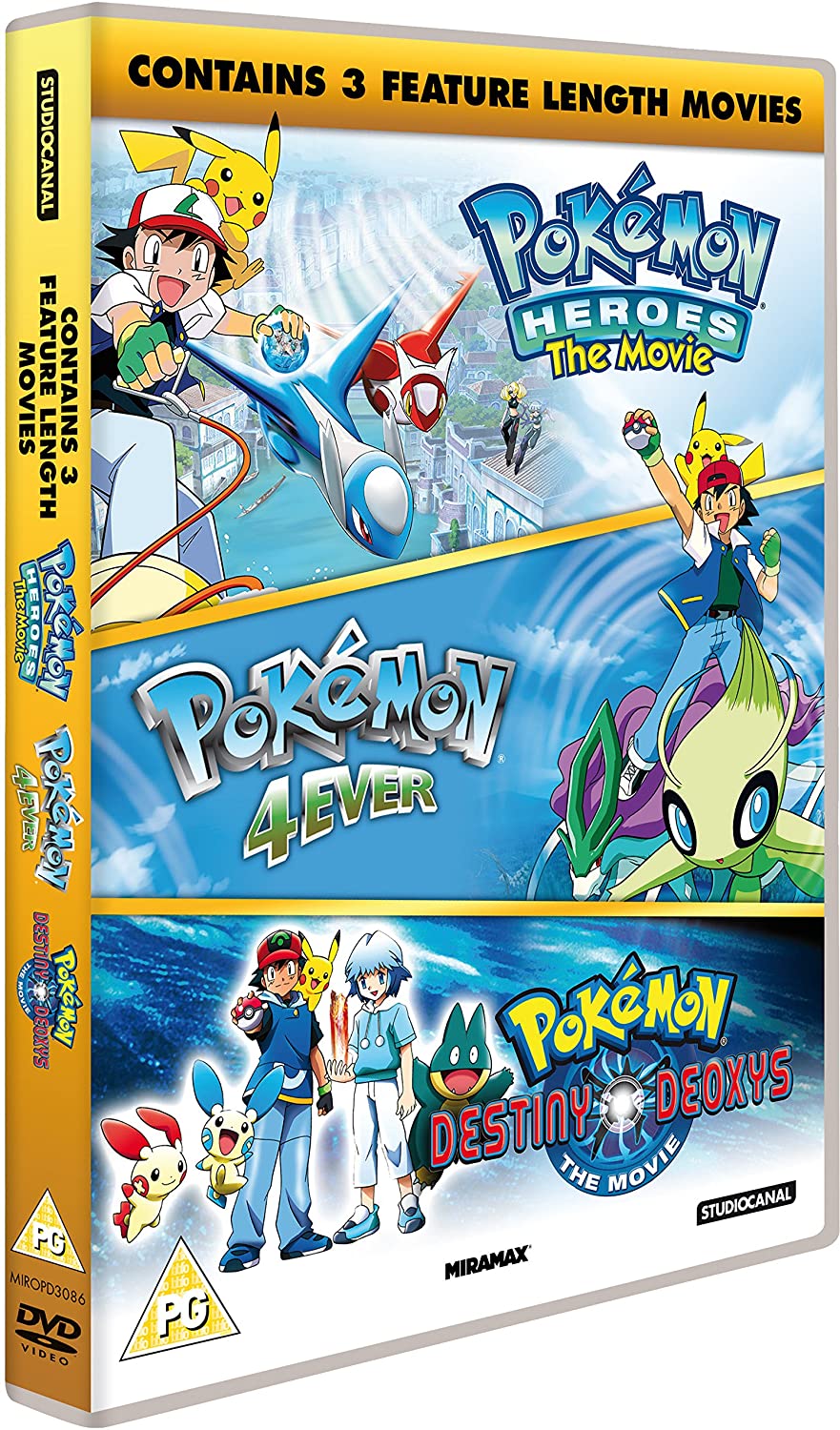 Pokemon Triple Movie Collection [DVD] [2017]