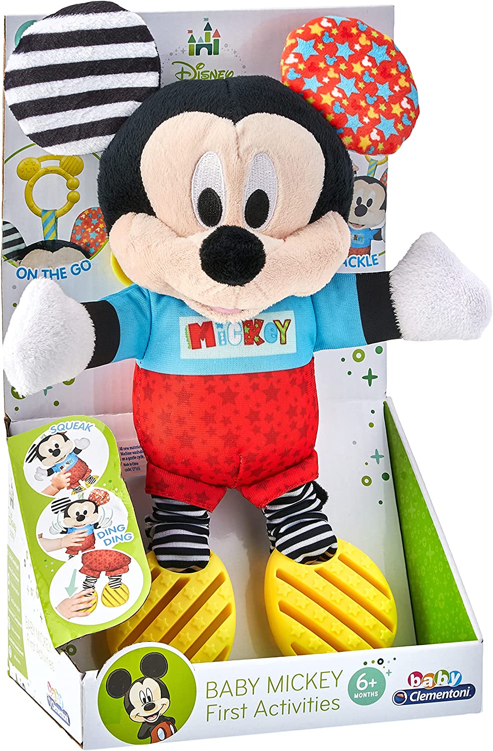 Clementoni 17165 Disney Baby-Mickey First Activities Plush