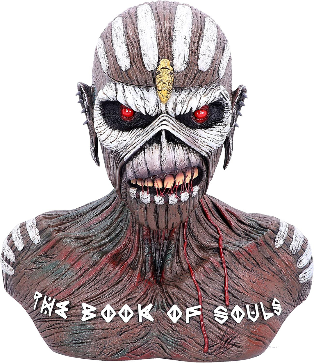 Nemesis Now Officially Licensed Iron Maiden Book of Souls Eddie Bust Box, Brown, 26cm