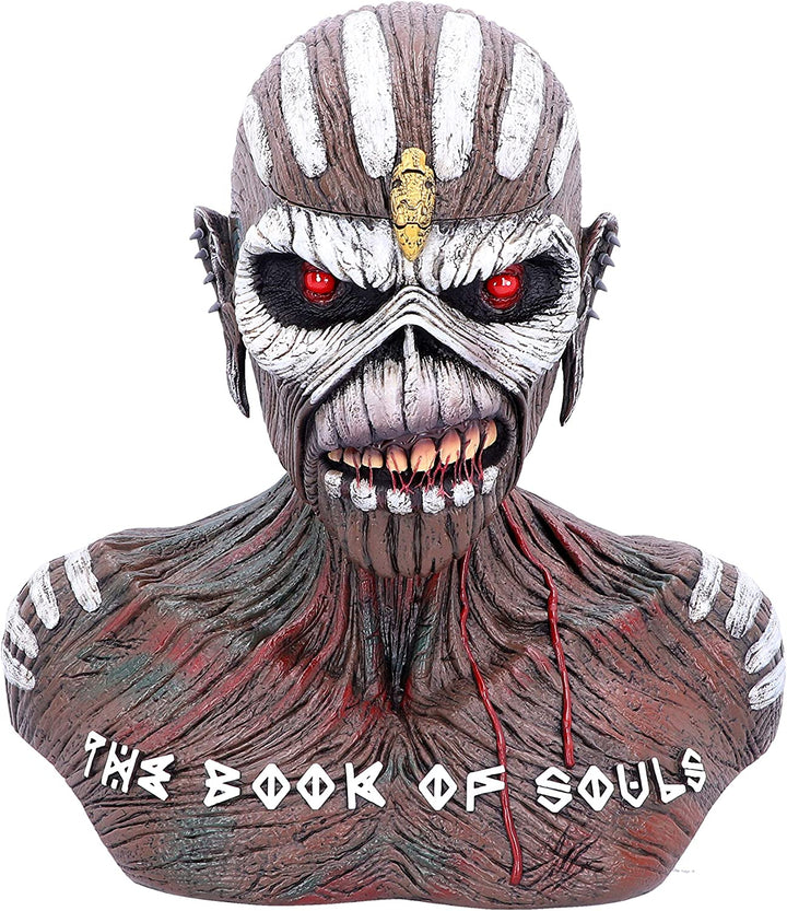 Nemesis Now Officially Licensed Iron Maiden Book of Souls Eddie Bust Box, Brown, 26cm