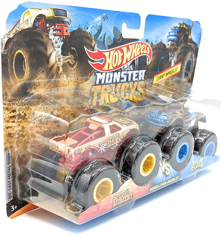 HW Monster Trucks Demolition verdoppelt Spiderman VS Hulk