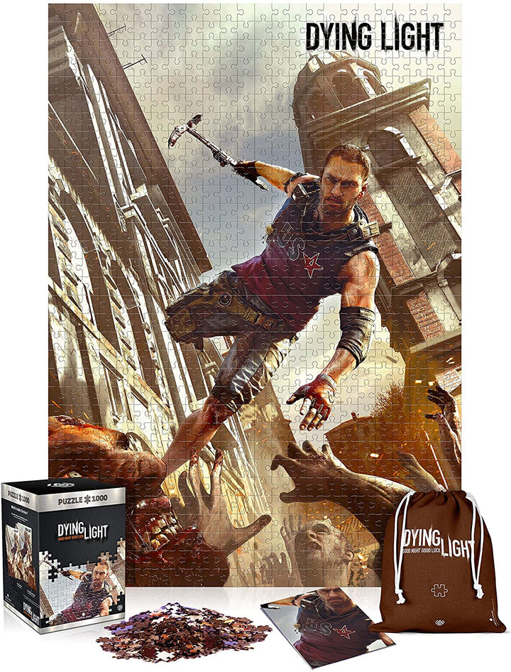 Good Loot Dying Light Kyle Crane – 1000 Teile Puzzle 68 cm x 48 cm | inklusive Poster und Tasche | Spielgrafiken für Erwachsene und Jugendliche