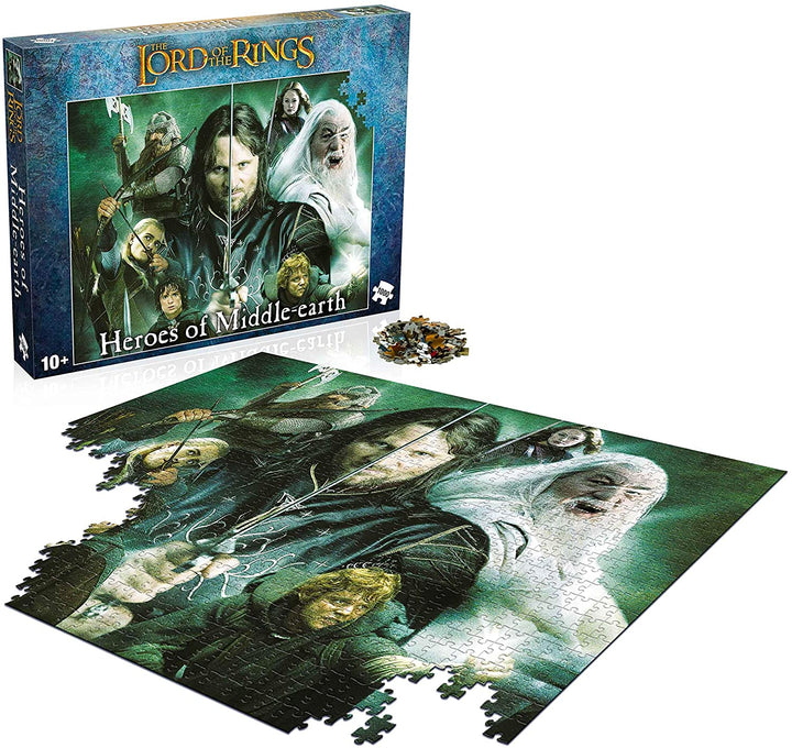 Puzzles WM01342-ML1-6 Herr der Ringe Helden von Mittelerde 1000 Teile Puzzle-Spiel