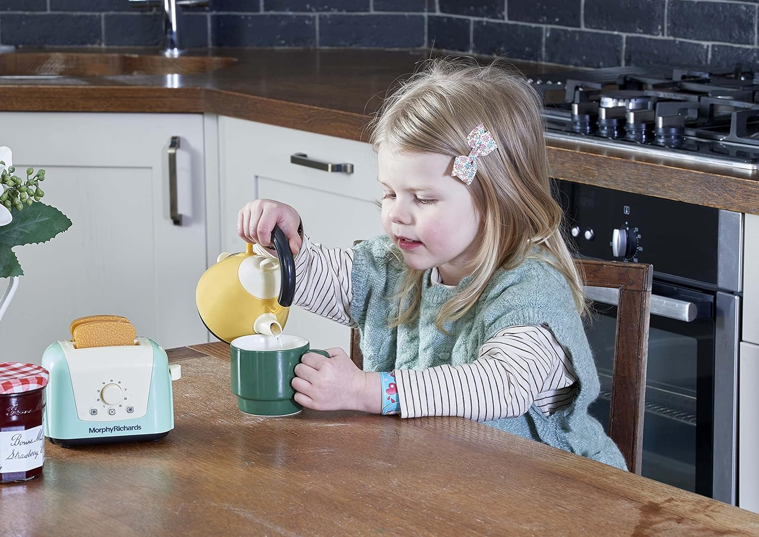 Casdon Morphy Richards Interactive Toy Toaster & Kettle Set - Play Kitchen Appliances for Kids 3+ 3