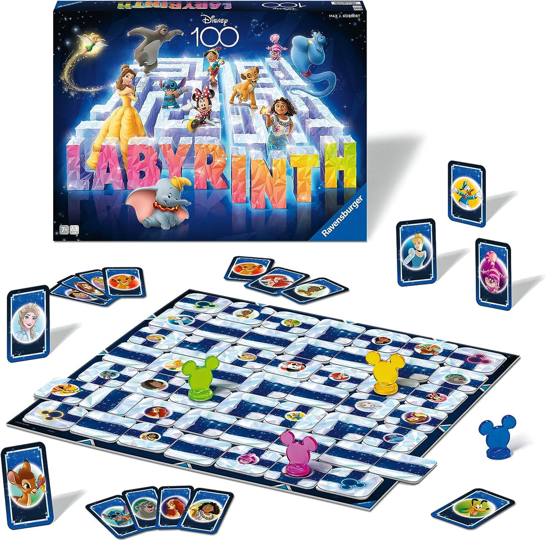 Ravensburger Disney 100th Anniversary Edition Labyrinth-Brettspiel für Kinder und