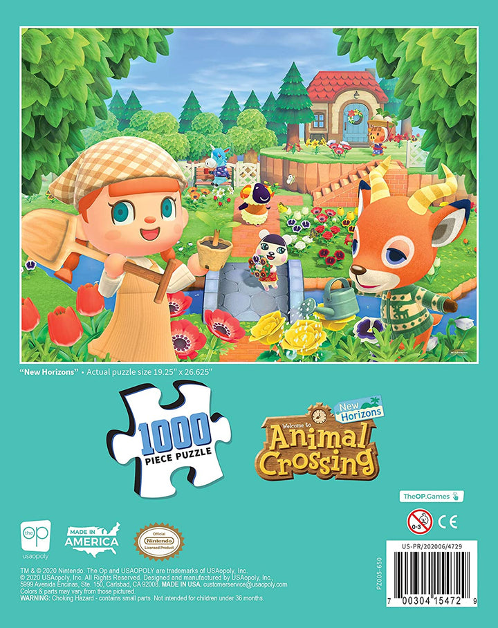 USAopoly Animal Crossing New Horizons 1000 Teile 19"x27" Premium-Puzzle