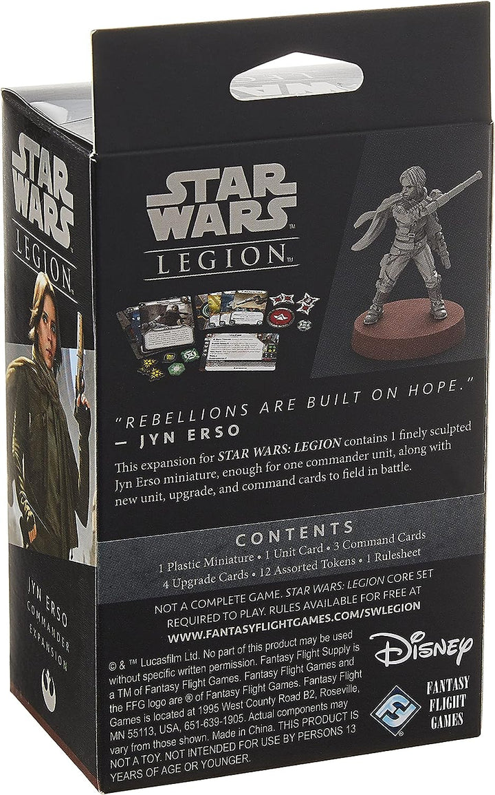 Fantasy Flight Games FFGSWL31 Star Wars: Legion-Jyn Erso Commander-Erweiterung, Mi