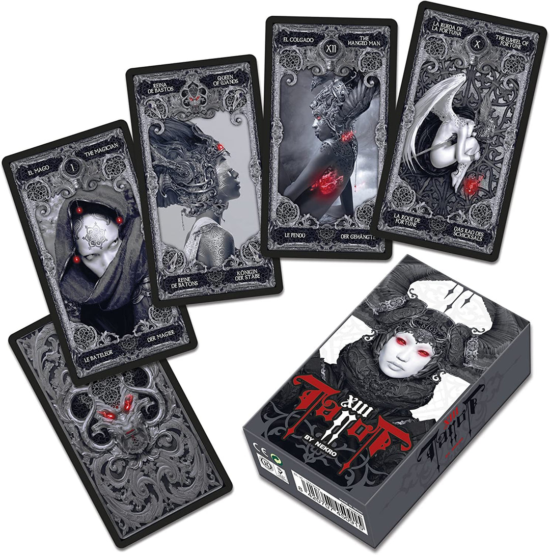 Fournier Nekro Tarot Cards 12cm Black