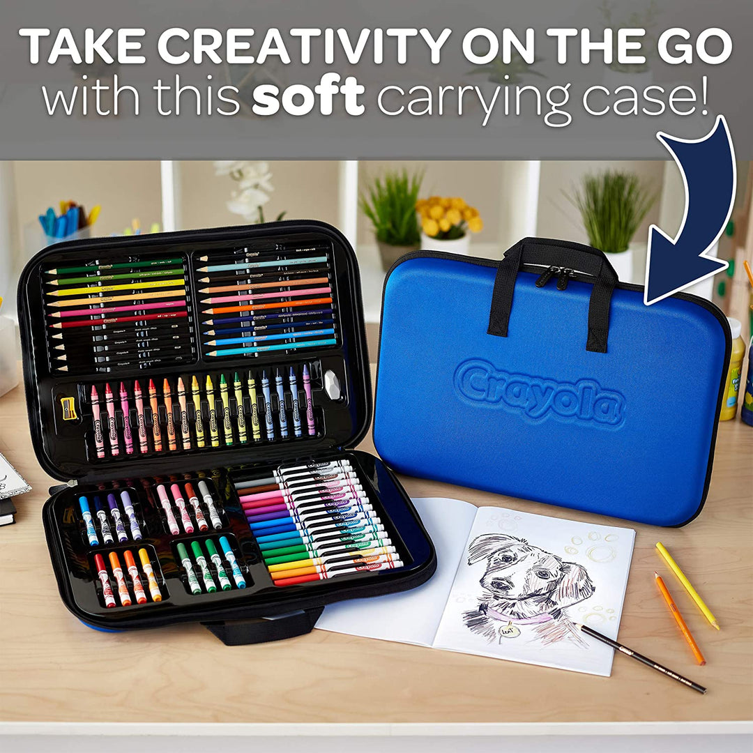 Crayola - Sketch & Color Art Kit 70+ Piece Set with Sketchbook