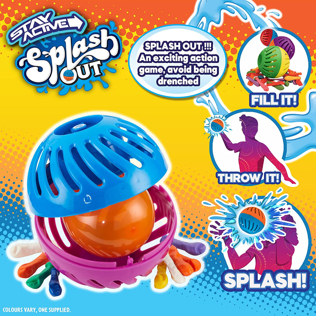 Splash Out throwing and catching water balloon indoor outdoor activity fun famil